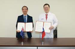 李經維院長與Monash Health神經暨中風部主任Henry Ma教授